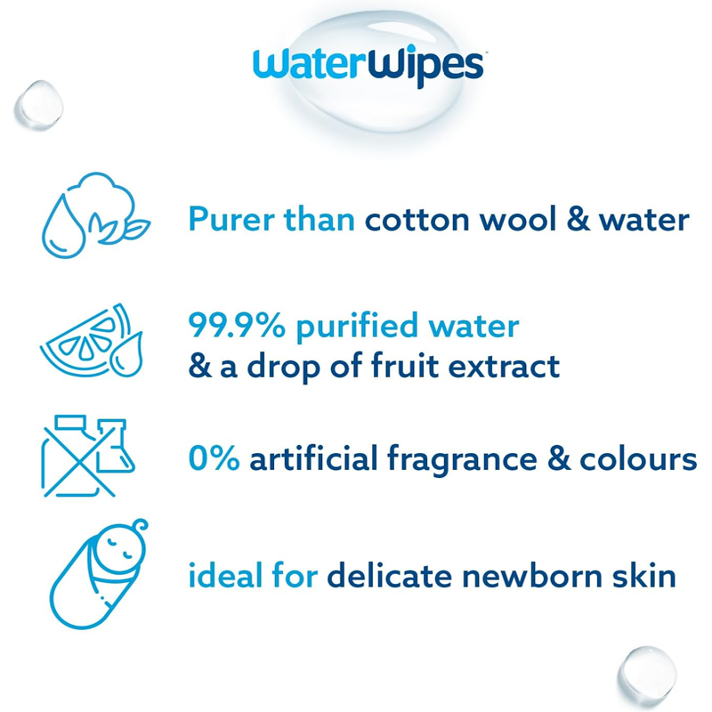 WaterWipes Baby Wet Wipes- 60 Wipes